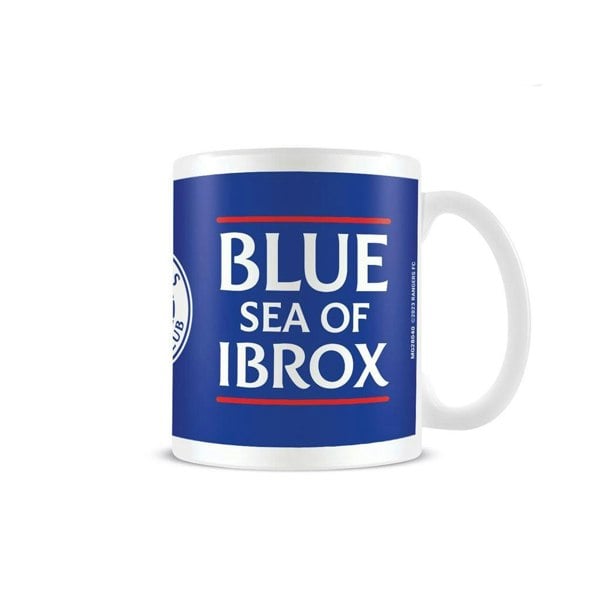 Rangers FC Crest Mug - White/Blue