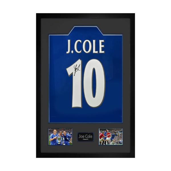 Joe Cole Signed Chelsea Shirt Premium Frame