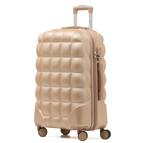 Flight Knight Medium 25" Hard Shell Bubble Design Check-in Suitcase Hold Luggage Bag
