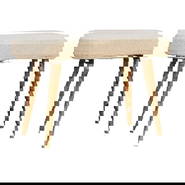 Artisan Furniture Cream Boucle Nordic Bench