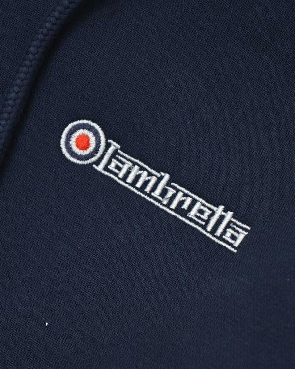 Lambretta Mens Original Full Zip Classic Target Hooded Hoodie