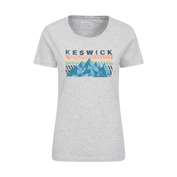 Mountain Warehouse Womens/Ladies Keswick Mountain T-Shirt - Grey - 