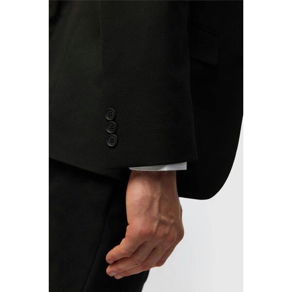 Limehaus Tailored Fit Black Stretch Suit Jacket