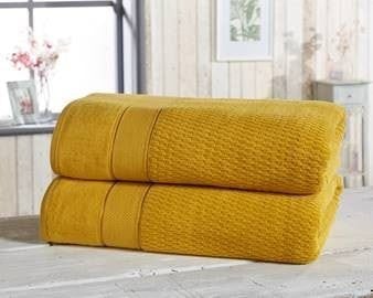 HomeSpace Direct Noble Velour 2 Piece Bath Towel Bale