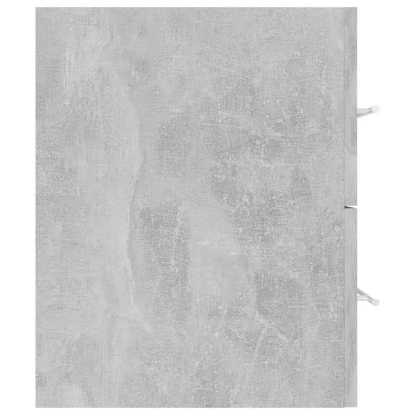 Berkfield 2 Piece Bathroom Furniture Set Concrete Grey Engineered Wood