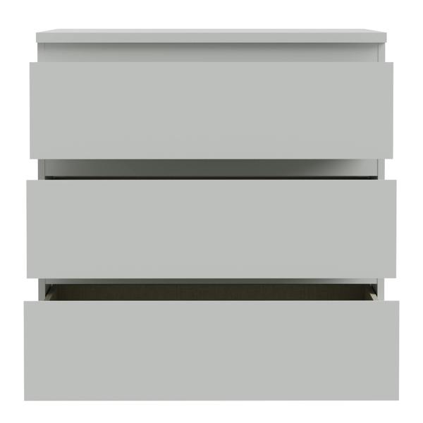 Edmore 3 Drawer Chest in Light Grey