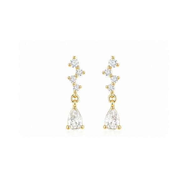 Spero London Sterling Silver Dripping Earring