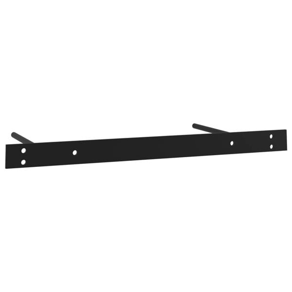 Berkfield Floating Wall Shelf with Drawer Black 80x25x8 cm