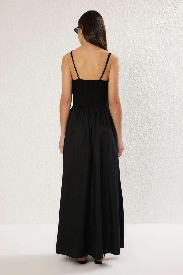 WOVCOR Plain Maxi Woven Dress