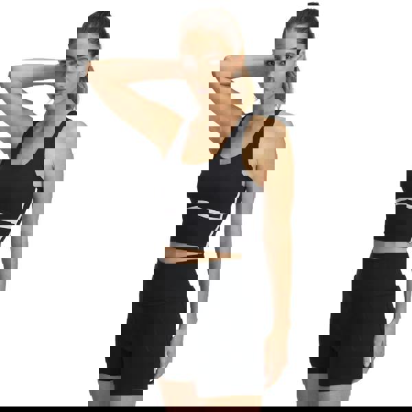 Under Armour Womens/Ladies Meridian Crop Piped Tank Top - Black - 