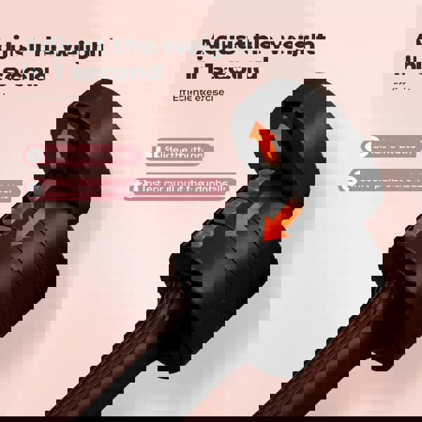 Centra Pair Adjustable Dumbbells 1-2.5kg Metal Home Gym Exercise Weight Training