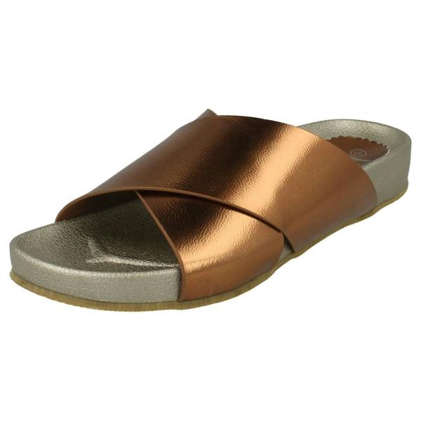 Down to Earth Ladies Down To Earth Metallic Mules