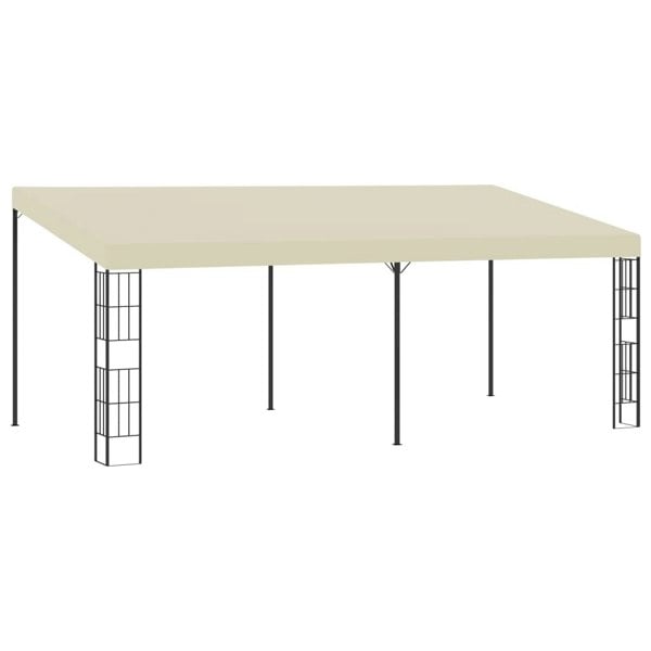 Berkfield Wall-mounted Gazebo 3x6 m Cream Fabric