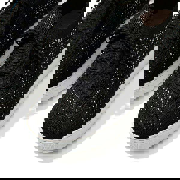 Fit Flop Womens/Ladies Rally Crystal Knitted Trainers - Black - 