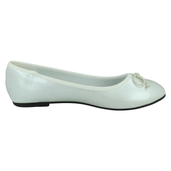 Spot On Ladies Spot On Ballerinas With Small Bow Detail F80397