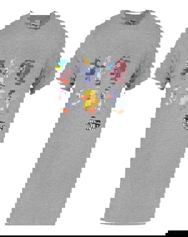 Crossy Road Mens Grey Short Sleeved T-Shirt