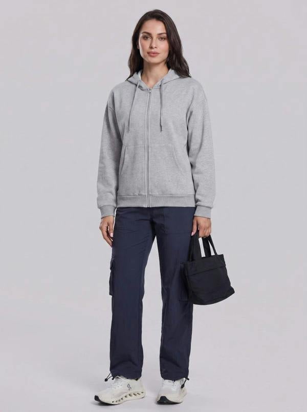 Anniou Fleece Lined Full Zip Hoodie