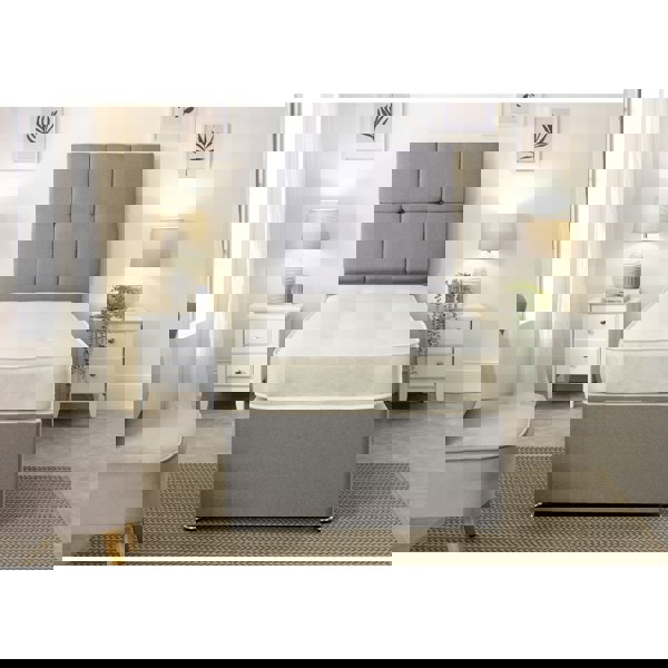 Starlight Beds Gold Damask Tufted Mattress - 17cm Deep, Dual-Sided Comfort