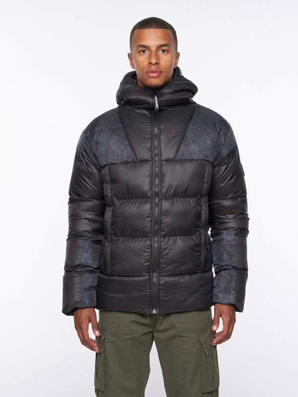 Duck and Cover Ryebank Padded Jacket Black Camo