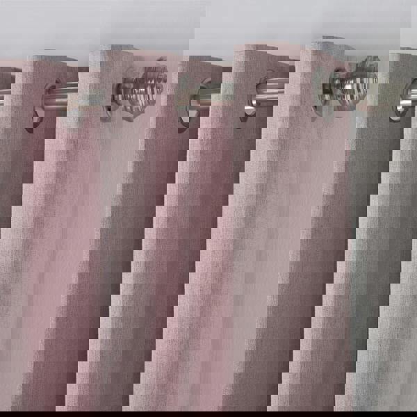 Luxury Living Linen Look Ring Top Blackout Curtains