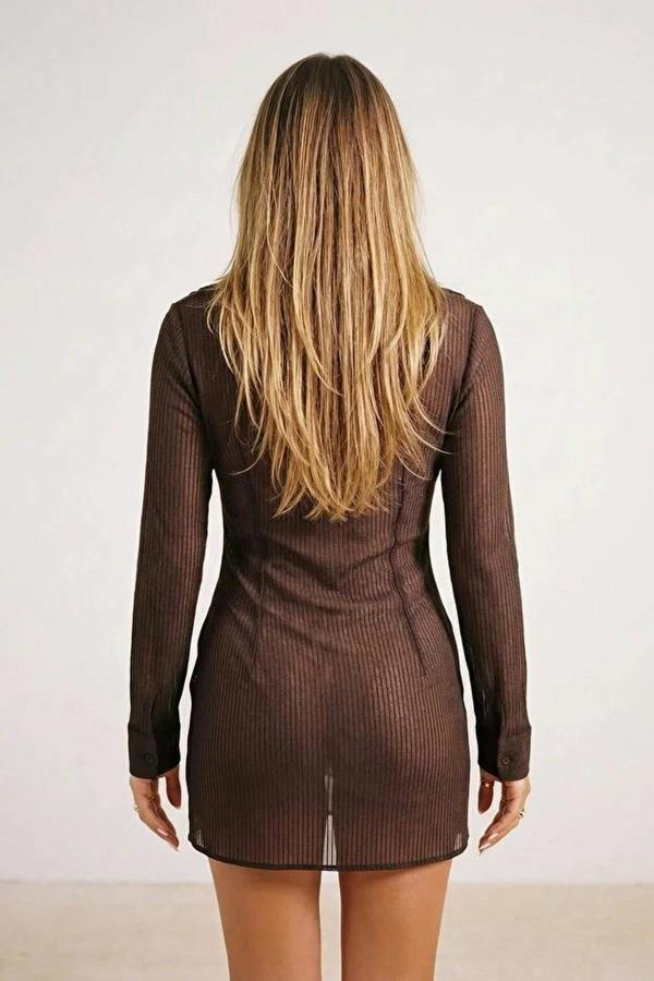 WOVCOR Woven Mini Regular Tulle Beach Dress