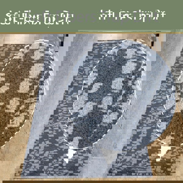 JVL Mega Mat Machine Washable Entrance Runner and Doormat Set, Branches