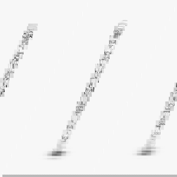 T. H. Baker Platinum 0.60ct Emerald Cut Diamond Half Eternity Ring R37895PT95DD