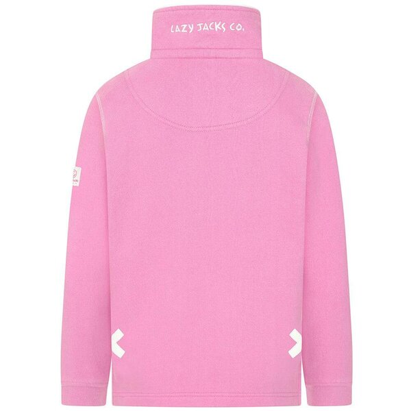 Lazy Jacks LJ3C - Girls 1/4 Zip - Candy floss