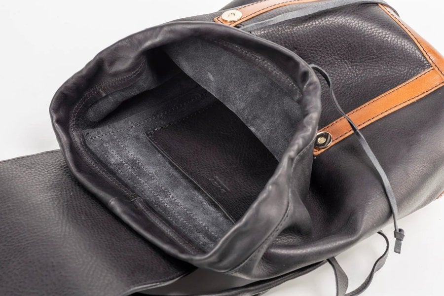 Leather Backpack Black Laurel Canyon Collection