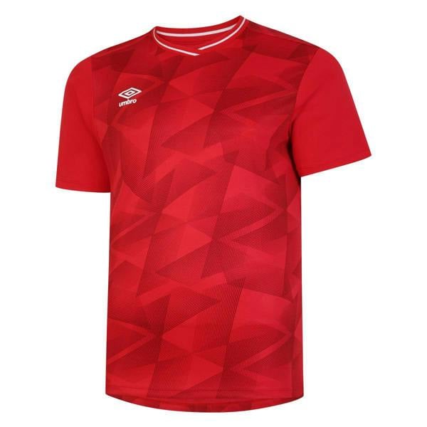 Umbro Childrens/Kids Triassic Short-Sleeved Jersey - Vermillion/Jester Red - 