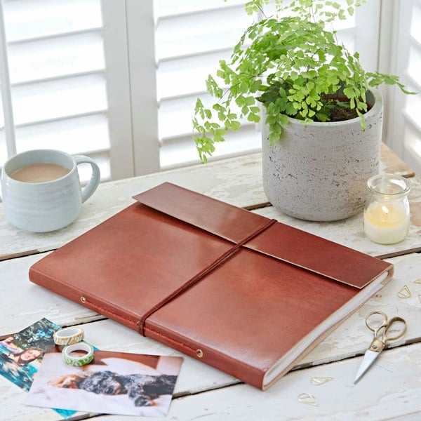 Paper High Distressed Leather Photo Album
