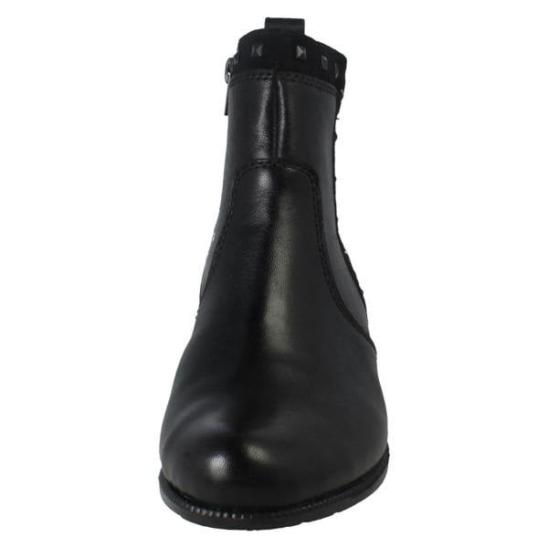 Rieker Ladies Zip Fastening Stud Detailed Ankle Boots 78657