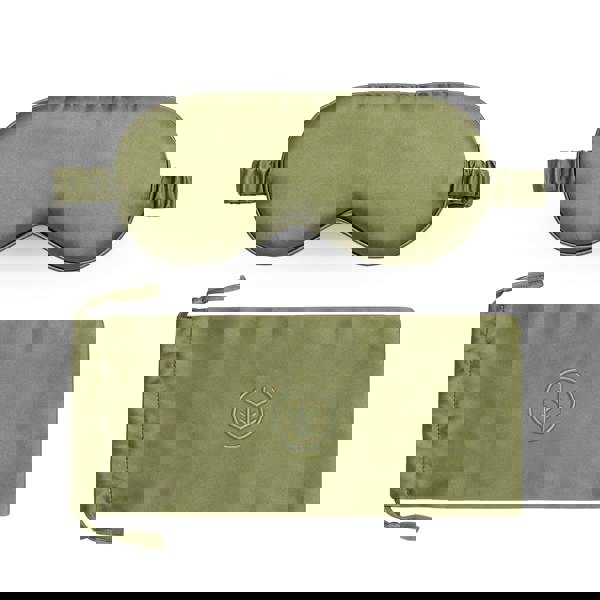 Ethical Bedding Essential Silk Sleep Eye Mask in Sage (Eucalyptus Silk)