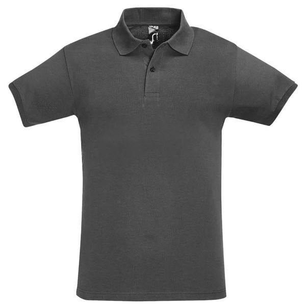 SOLS Mens Perfect Pique Short Sleeve Polo Shirt - Dark Grey