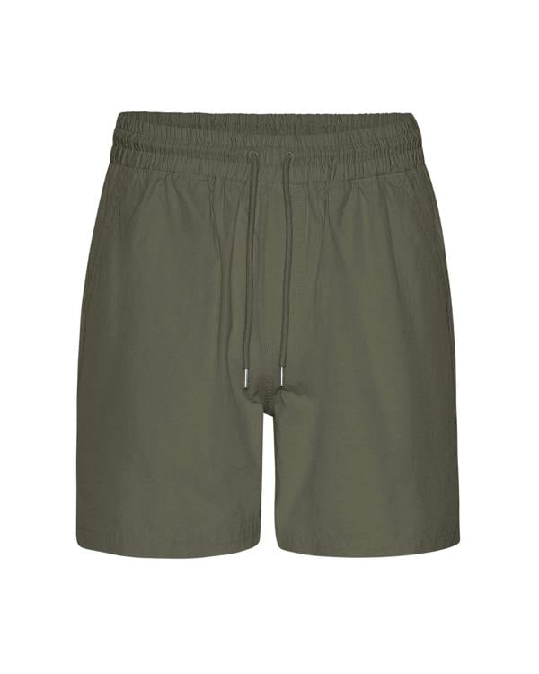 Colorful Standard Organic Twill Shorts - Dusty Olive - CHO - Designer Mens Shorts