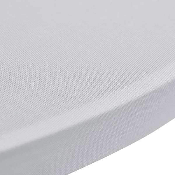 Berkfield Standing Table Cover �_�”�_80cm White Stretch 2 pcs