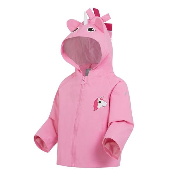 Regatta Childrens/Kids Luna The Unicorn Waterproof Jacket - Sweet Pink - 