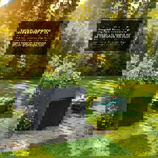 Nicoman Robot Lawn Mower Garage Shelter with Plant Roof