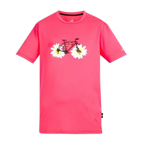 Dare 2B Childrens/Kids Amuse II Monkey T-Shirt - Neon Pink - 