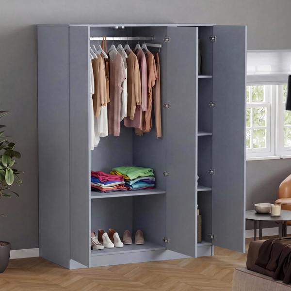 Vida Designs Denver 3 Door Mirrored Wardrobe