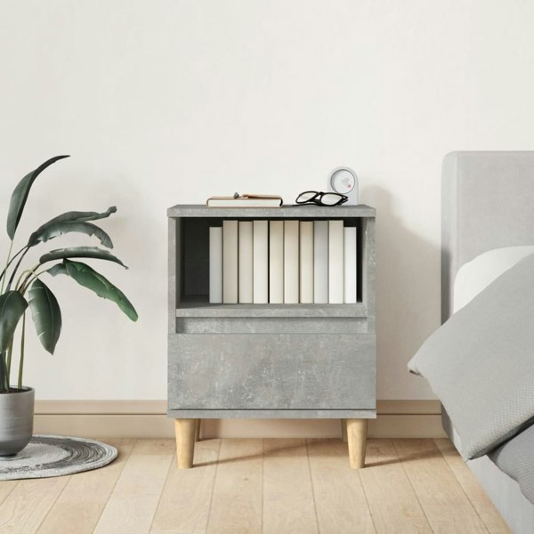 Berkfield Bedside Cabinets 2 pcs Concrete Grey 40x35x50 cm