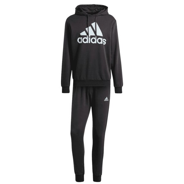 Adidas Mens Big Logo French Terry Tracksuit - Black