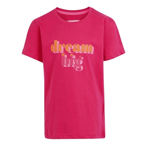 Regatta Childrens/Kids Bosley VII Dream Big T-Shirt - Pink Potion