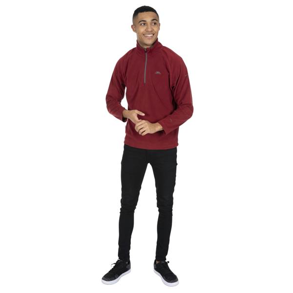 Trespass Mens Blackford Microfleece - Merlot - 