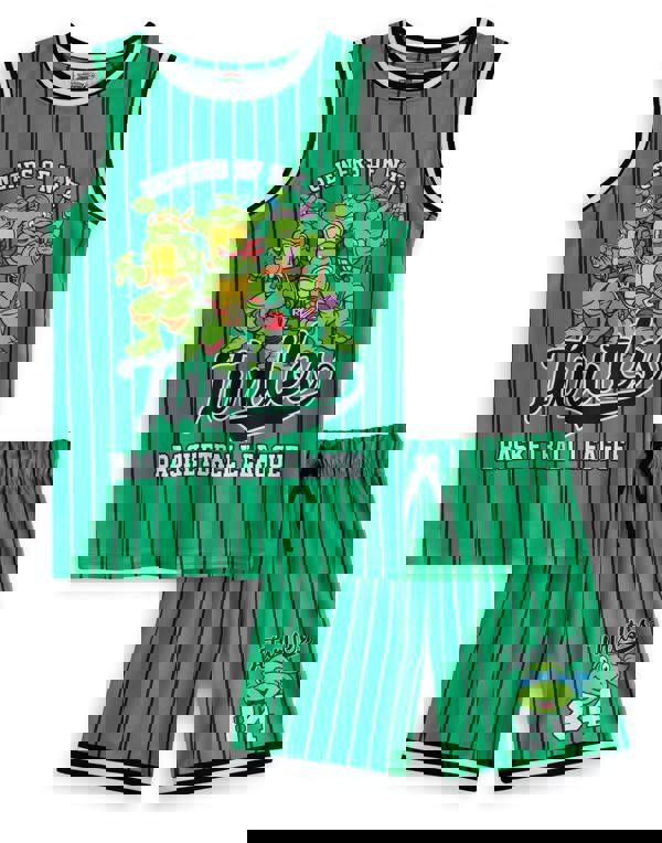 Vanilla Underground Teenage Mutant Ninja Turtles Boys Green Sewers of N.Y.C 2 Piece Basketball Set