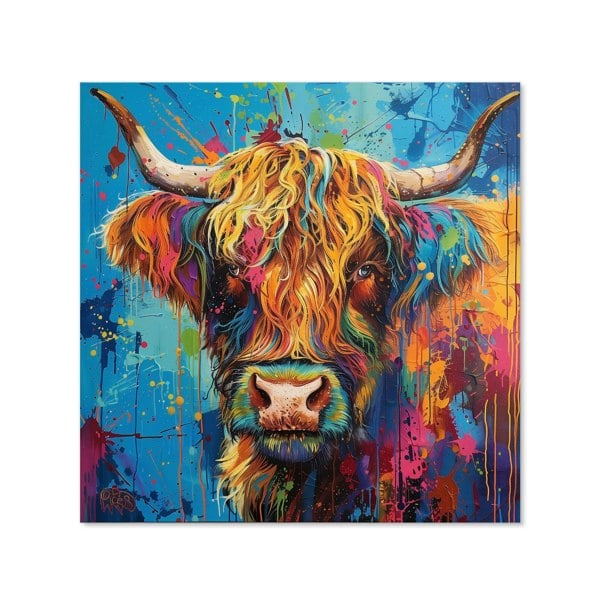 Warren Reed - Designer Splashart Highland Cow Kitchen Splashback