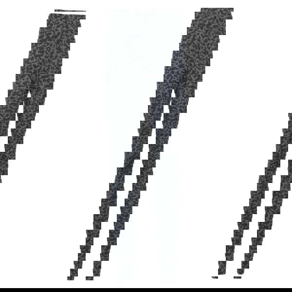 Mountain Warehouse Womens Talus Leopard Print Thermal Leggings - Grey