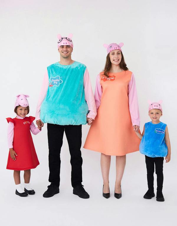 Vanilla Underground Peppa Pig Womens Pink Mummy Pig 2 Piece Costume