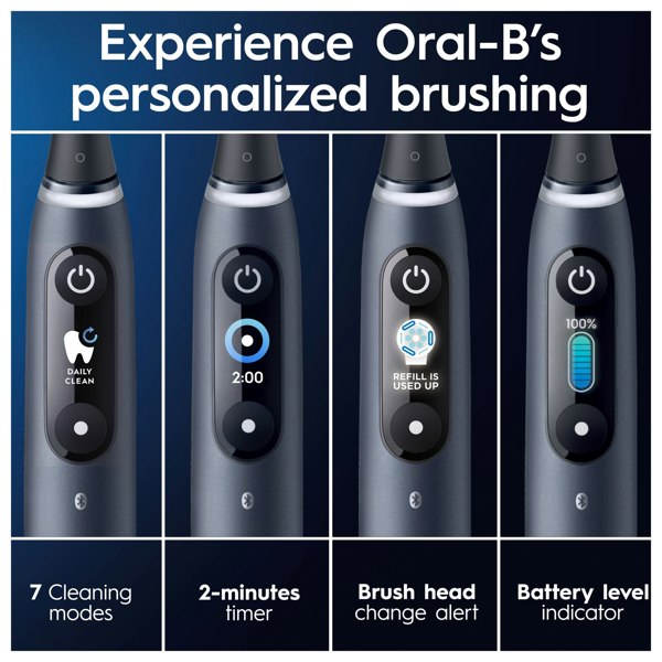 Oral-B iO 9 Electric Toothbrush Designed By Braun - Black & Rose