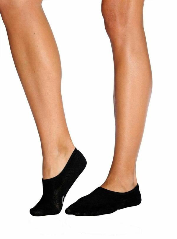 HYGRAD BUILT TO SURVIVE Pack of 3pcs Boody Organic Bamboo Womens Ladies Hidden Socks Black Size 2-7